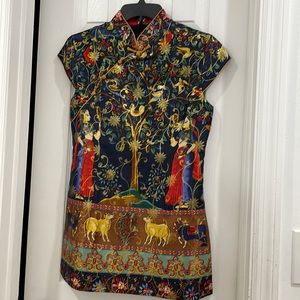 Authentic vibrant Langyan Chinese top from Beijing NWT size medium new with tags